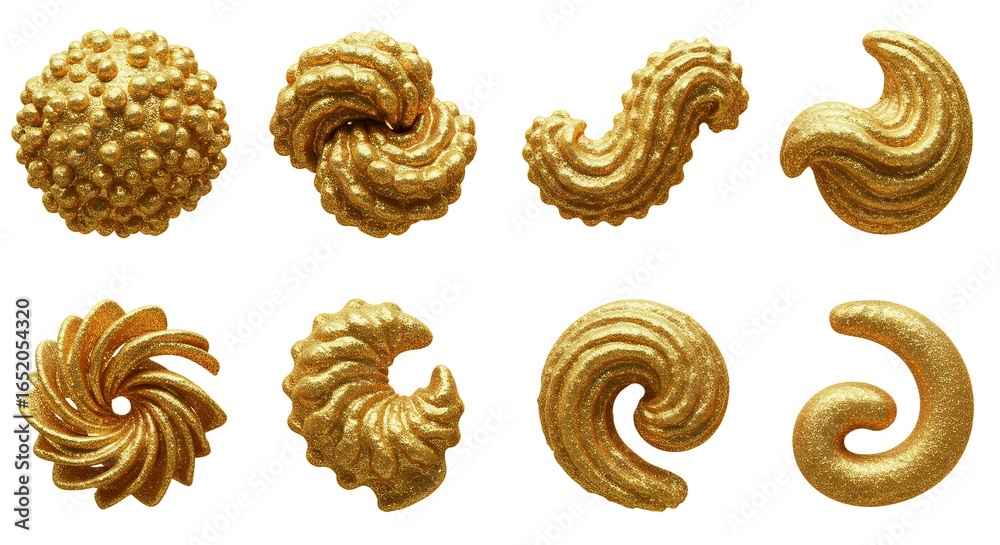 Fototapeta premium Golden decorative design elements
