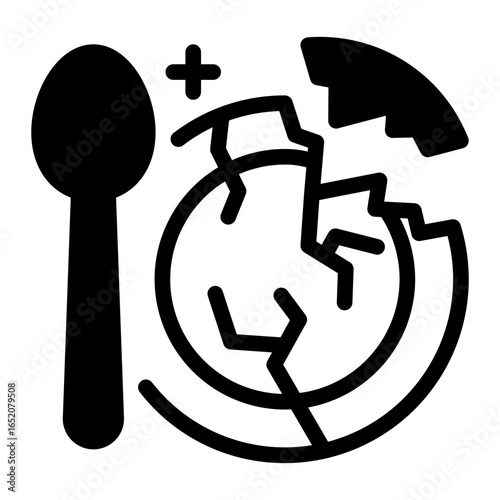 This Hunger icon is suitable for Starvation, Humanitarian, and related fields.