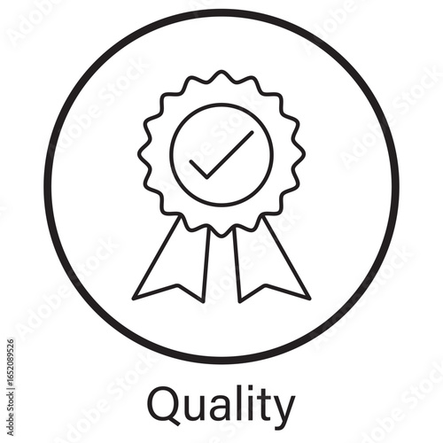 Quality Icon, Quality Assurance Guidelines, Quality Control Procedures, Quality Improvement Framework, Product Quality Standards, Quality Management Manual, vector