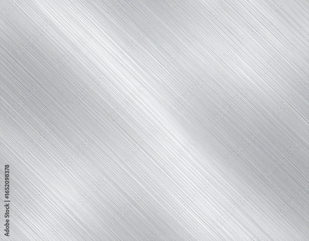 Fototapeta premium Brushed metal texture, polished silver steel background