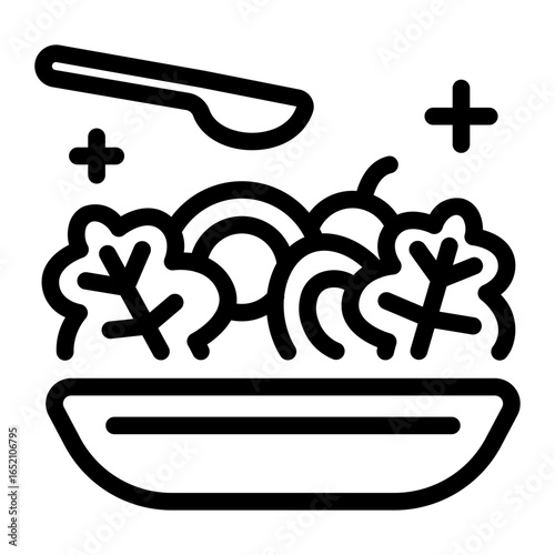 This Salad icon is suitable for Food, World Culinary, etc.