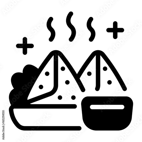 This Samosas icon is suitable for Food, World Culinary, etc.