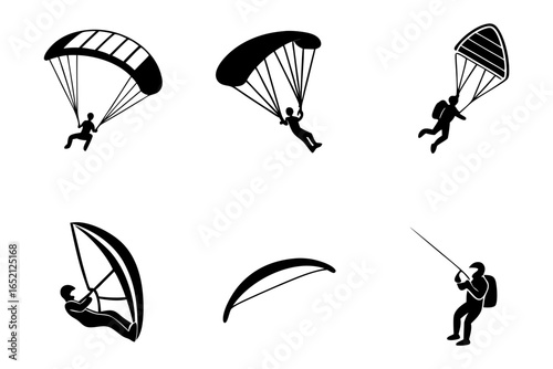 Outdoor sport icons isolated on white