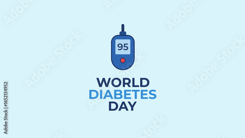 World diabetes day  banner vector illustration