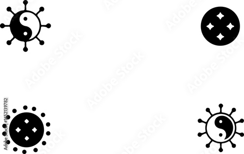 Yin Yang Symbol Set – Spiritual Balance Designs