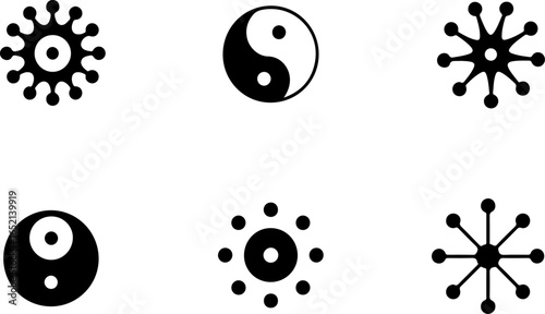 Yin Yang Symbol Set – Spiritual Balance Designs
