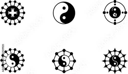 Yin Yang Symbol Set – Spiritual Balance Designs