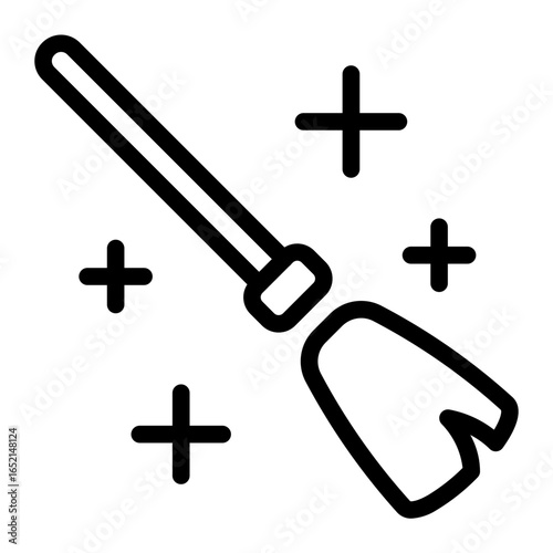 This Broomstick icon is suitable for Fantasy Adventure, Movie, etc.