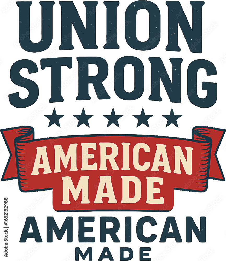 Obraz premium Typography union strong 