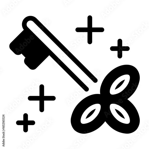 This Magic Key icon is suitable for Fantasy Adventure, Movie, etc.