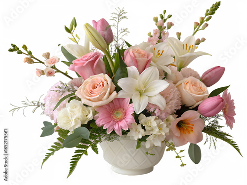 Wallpaper Mural bouquet of flowers , bouquet of colorful flowers, Colorful Flower Bouquet in Glass Vase Torontodigital.ca