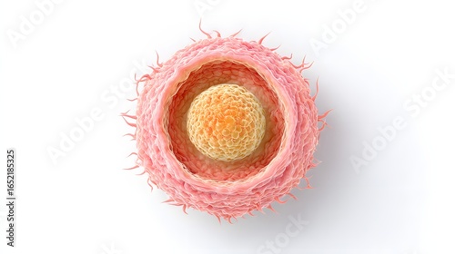 Detailed illustration of a cell.