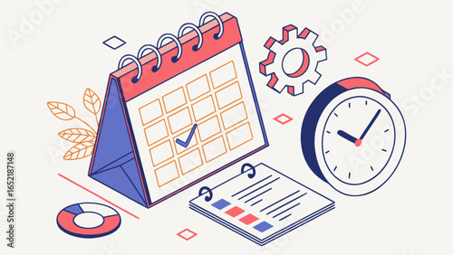 Calendar schedule planning meeting appointment reminder date time management organization tool concept 100 chars