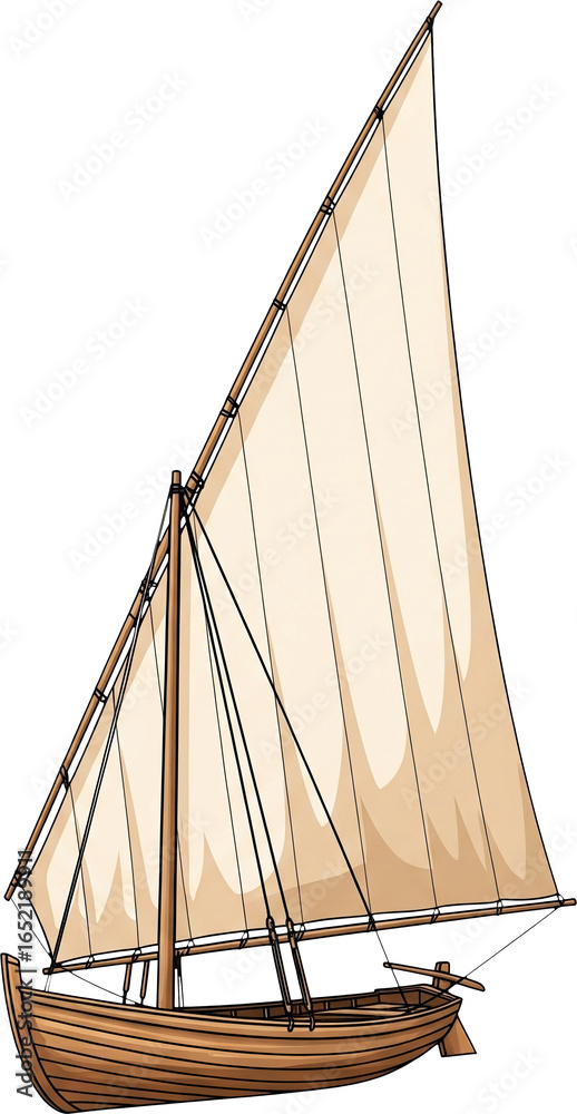 Fototapeta premium Nile Felucca Sailboat
