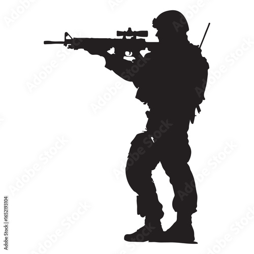 Soldier silhouette illustration