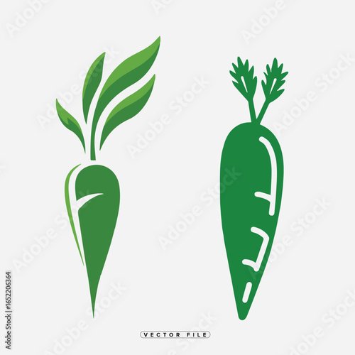 Green vegetables with leaves illustration of healthy food