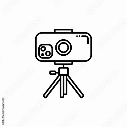 camera on a tripod