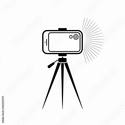 camera on tripod