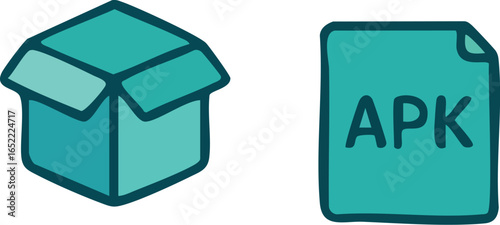 APK File and Package Icon.