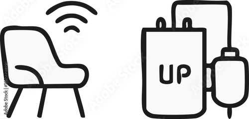 Smart Home and Cloud Technology Icons.