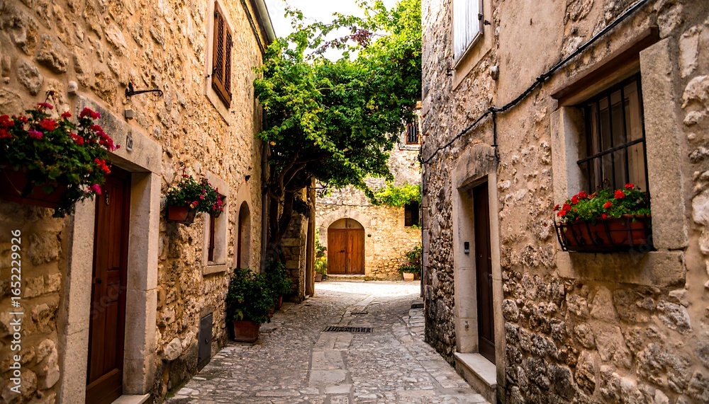 Fototapeta premium Quaint stone alleyway