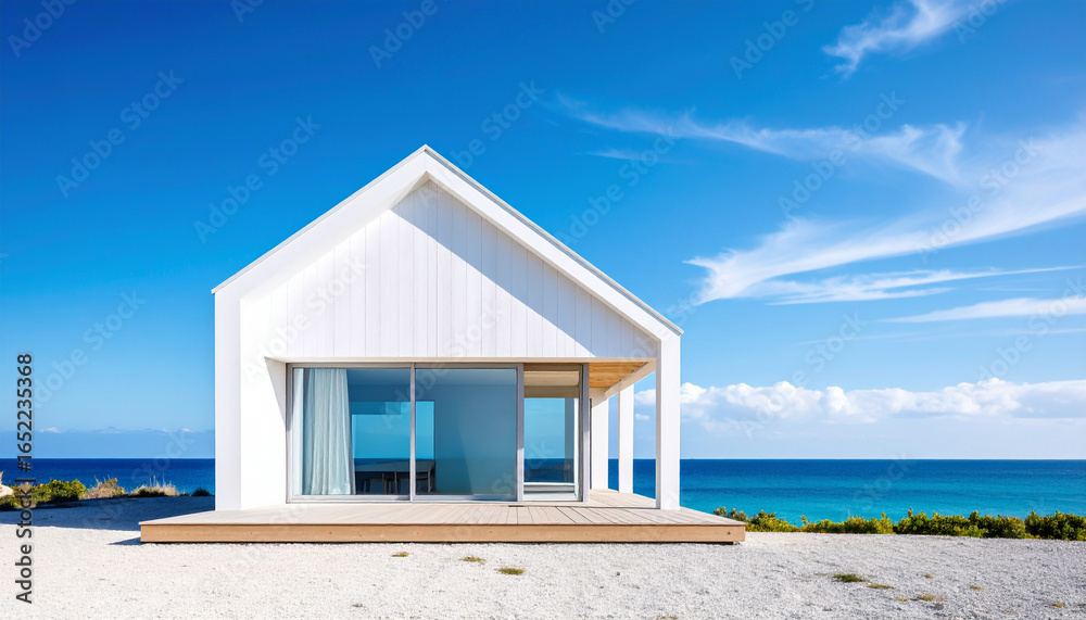 Fototapeta premium modern house on the beach