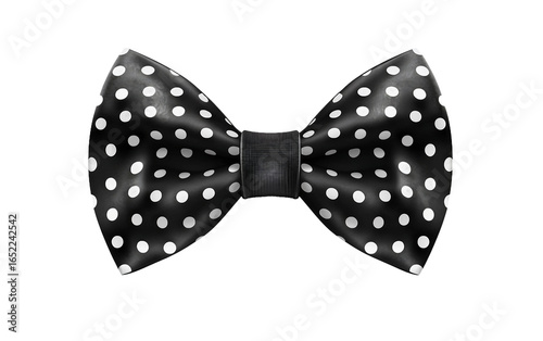 Minimalist Bow Tie Design in Retro Style on white background