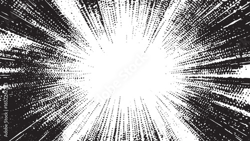 Circular starburst explosion grunge texture. Distressed uneven Tire tread marks, tire marks - car racing, motocross, drift, rally, off-road and others. vector Illustration on transparent background.