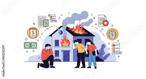 Devastated families face financial ruin after house fire, insurance claims pending