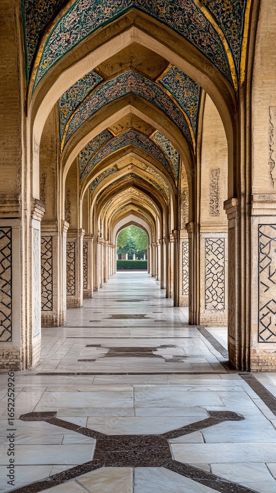 Obraz premium Ornate arched walkway, intricate design