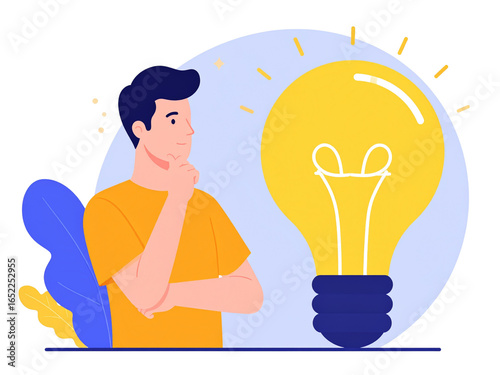 Man Contemplating a Brilliant Idea Unlocking Creative Solutions and Problem-Solving Inspiration