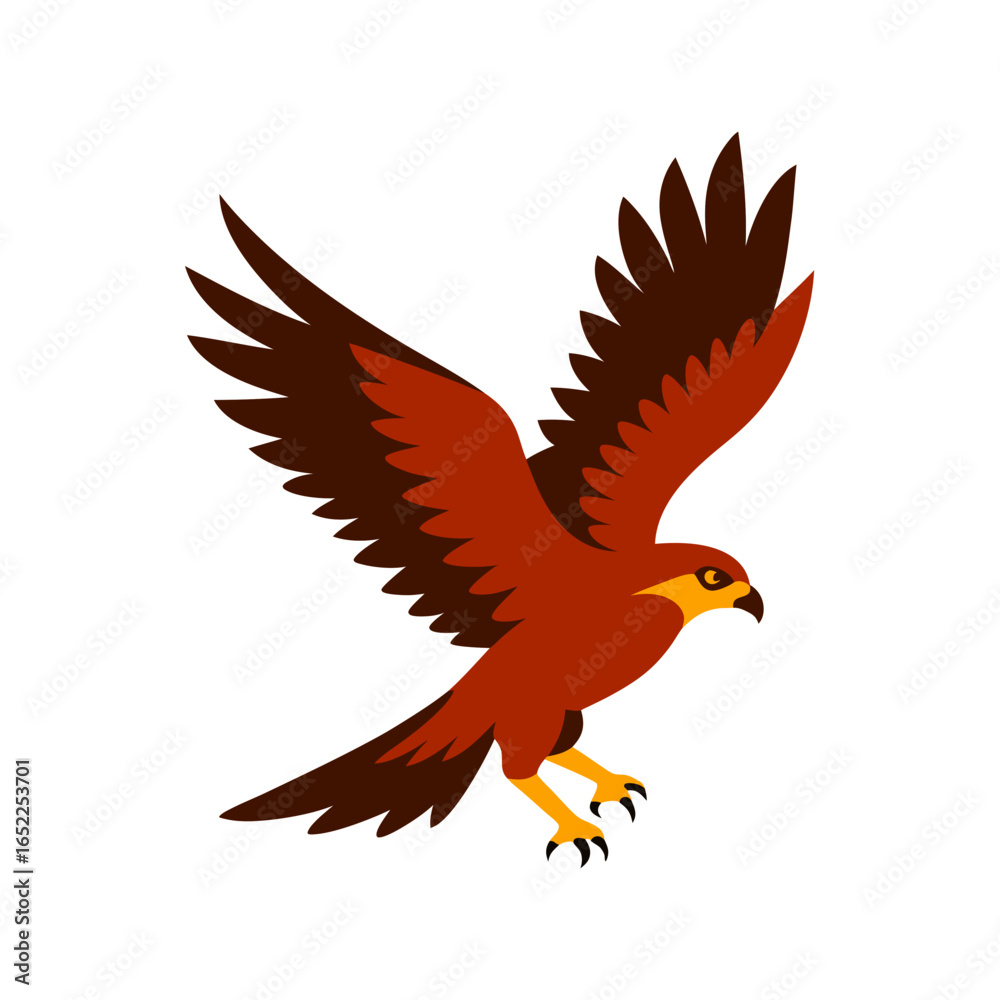 Obraz premium eagle with red ribbon