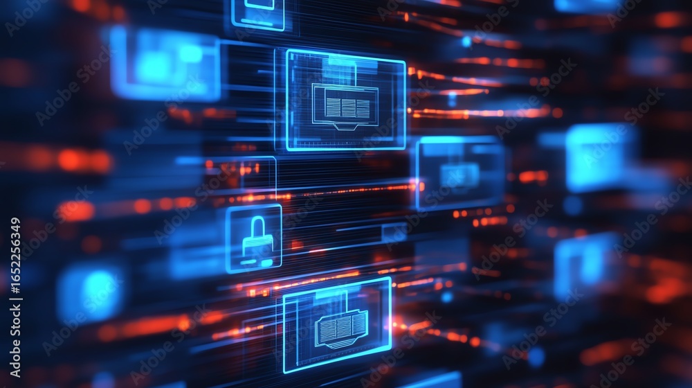 Fototapeta premium AI-driven systems can monitor file access logs to identify potential security threats or breaches.