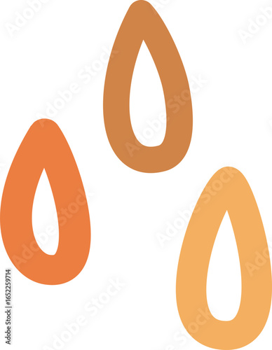 Abstract water droplets design element