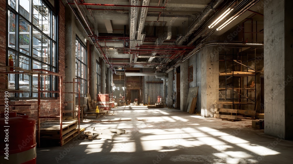 Fototapeta premium Indoor Construction Site