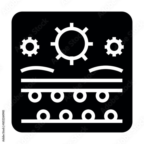 skin inflammation black line icon for digital and print projects.