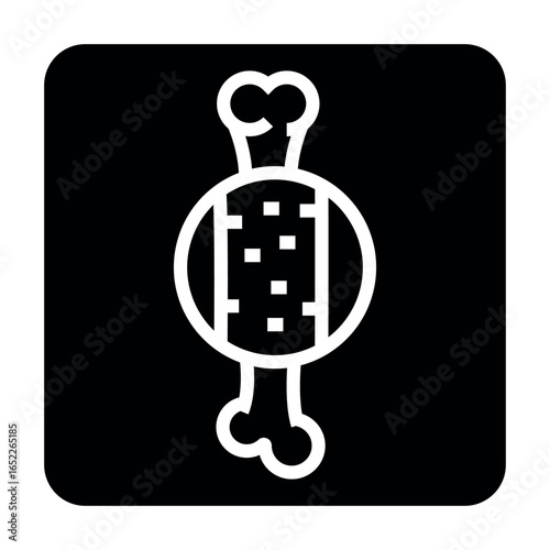 osteoporosis black line icon for digital and print projects.