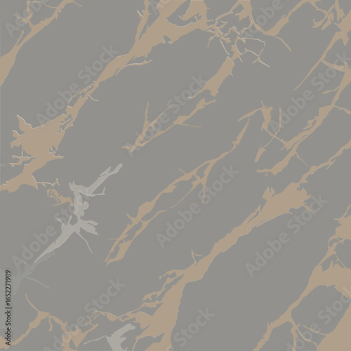 Gray marble with gold veining. Abstract design with natural stone pattern.