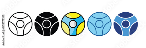 Medicine Ball  Icon Element For Design