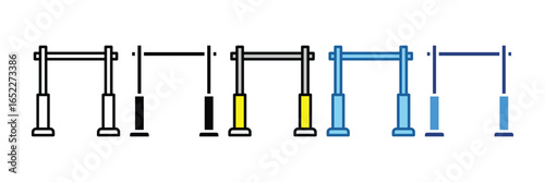Pull-Up Bar  Icon Element For Design