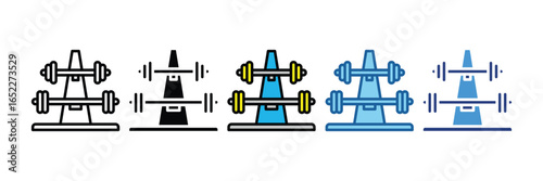 Barbell Rack  Icon Element For Design