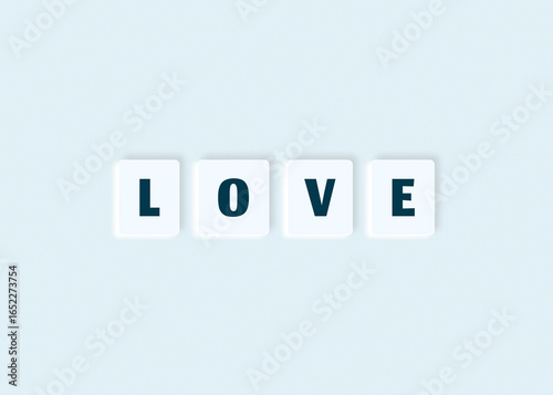 I Love You Crossword Tiles