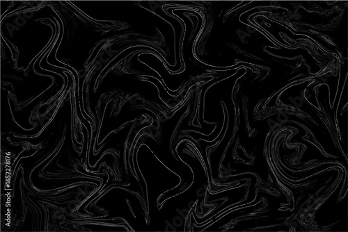 Abstract dark fluid background with swirling marble patterns. Wave curves, subtle glossy highlights, and organic fluid motion. Sense of depth, mystery, and modern digital artistry