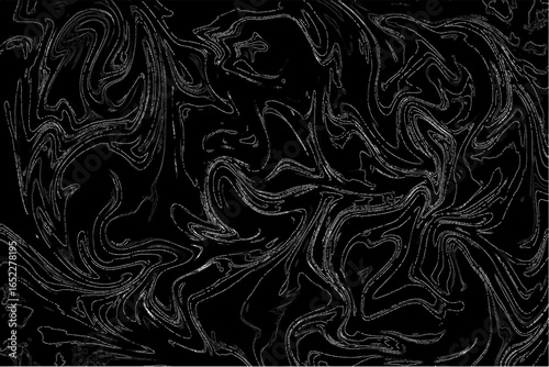 Abstract dark fluid background with swirling marble patterns. Wave curves, subtle glossy highlights, and organic fluid motion. Sense of depth, mystery, and modern digital artistry