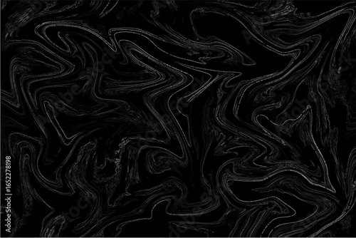 Abstract dark fluid background with swirling marble patterns. Wave curves, subtle glossy highlights, and organic fluid motion. Sense of depth, mystery, and modern digital artistry