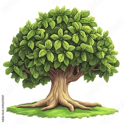 Chestnut tree isolated 