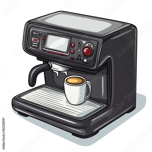 Black coffee maker machine