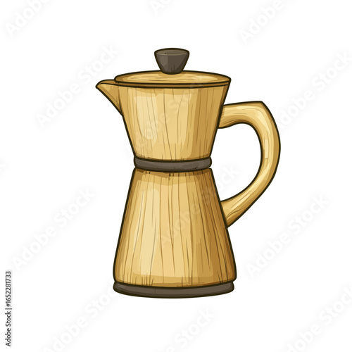 Coffee maker on a white background 