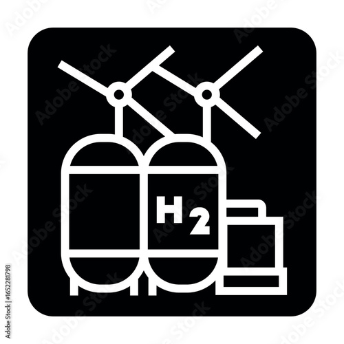 renewable energy color line icon for digital and print projects.  Minimal clean icons for apps and websites.