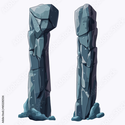 Concrete on white background 